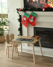Hanah Home Bunny One Chair Set - Marrón